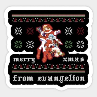 Evangelion xmas Sticker